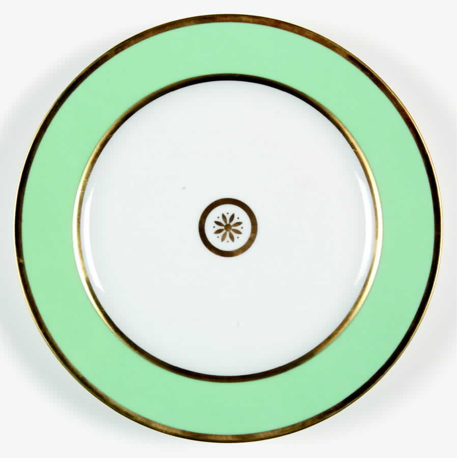 Sparte Light Green (Menthe) Salad Plate by Bernardaud-1