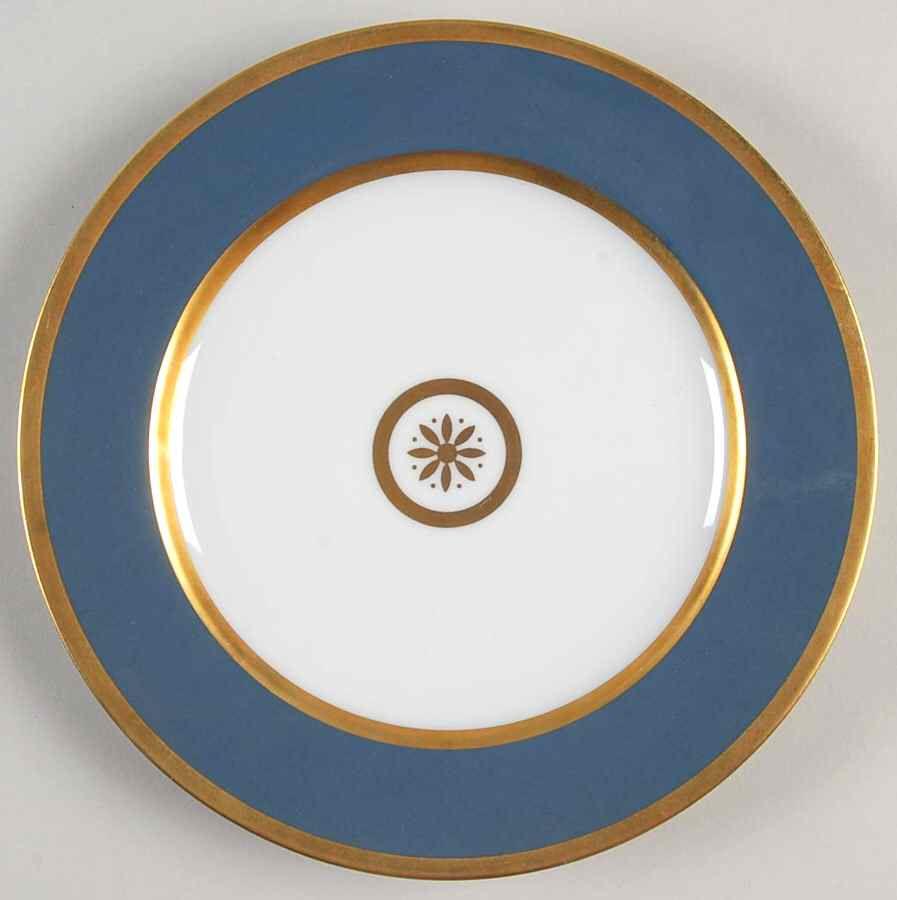 Sparte Slate Blue Bread & Butter Plate by Bernardaud-1