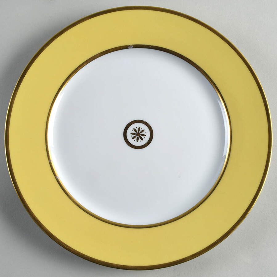 Sparte Yellow Dinner Plate by Bernardaud-1