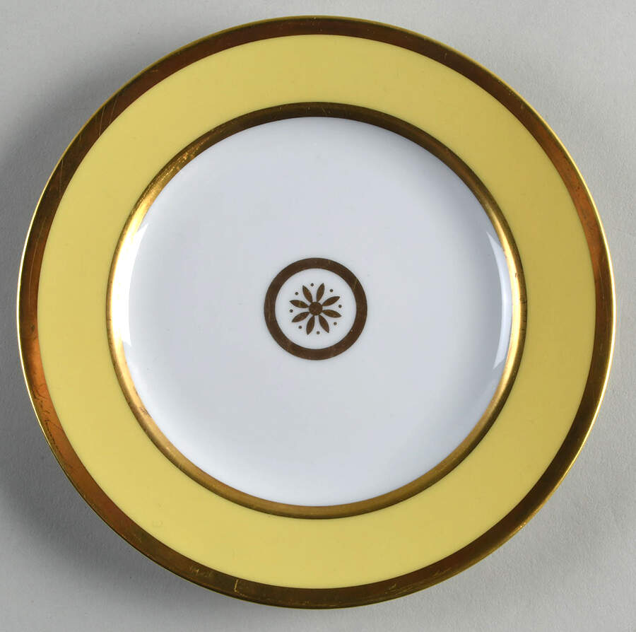 Sparte Yellow Bread & Butter Plate by Bernardaud-1