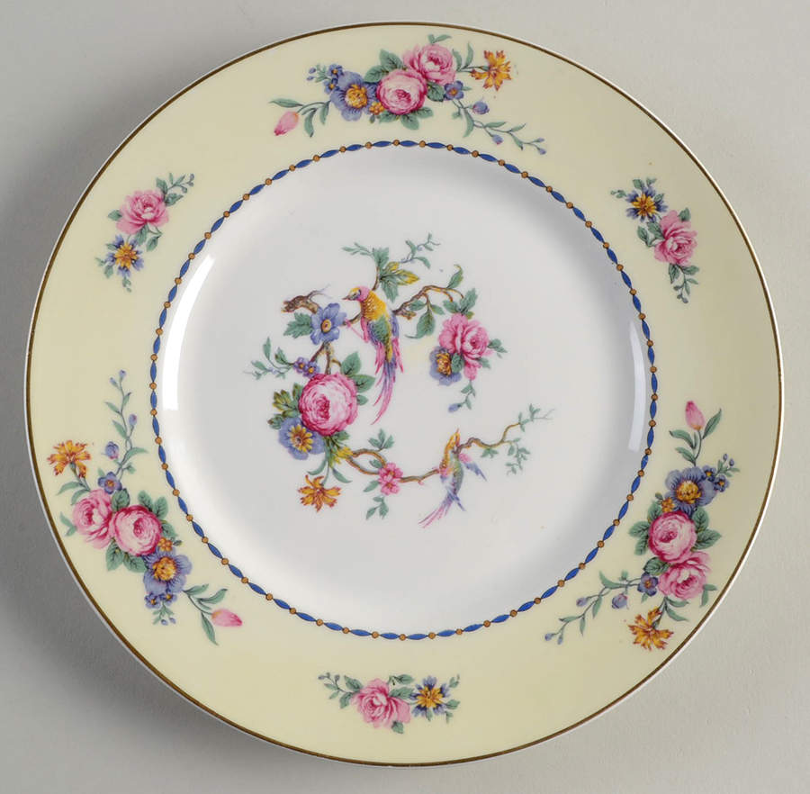 Spring Time (Cream Rim) Luncheon Plate by Bernardaud-1