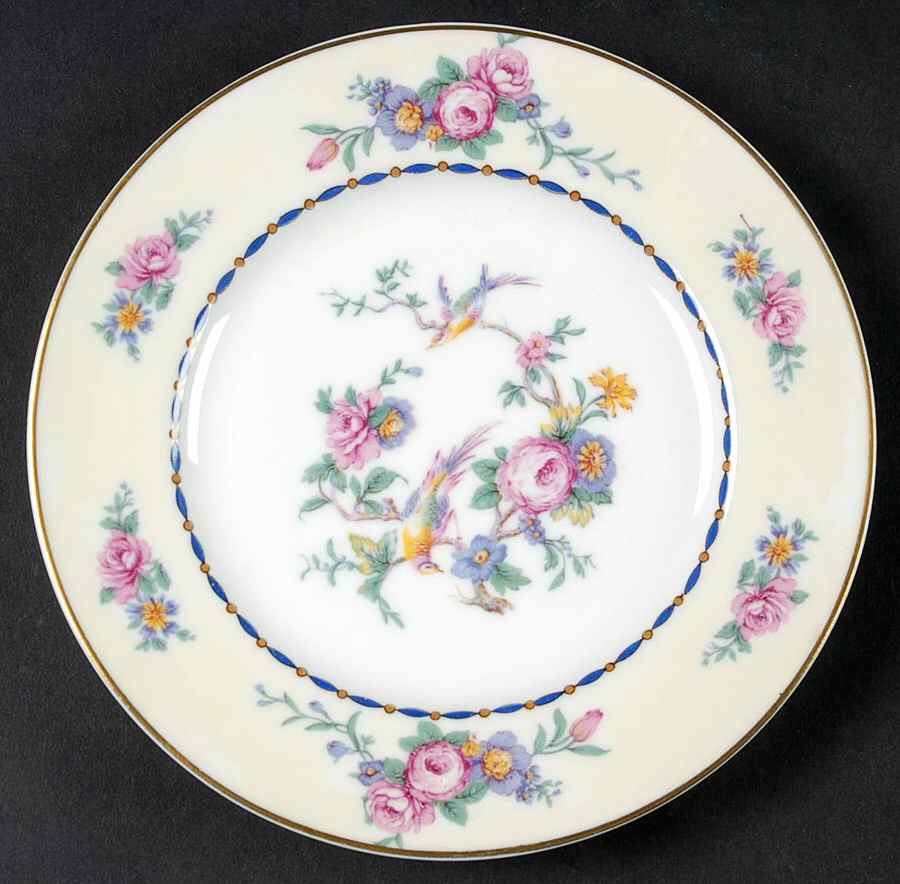 Spring Time (Cream Rim) Bread & Butter Plate by Bernardaud-1