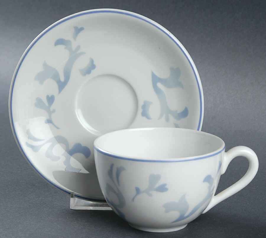 St.Barth Flat Cup & Saucer Set by Bernardaud-1