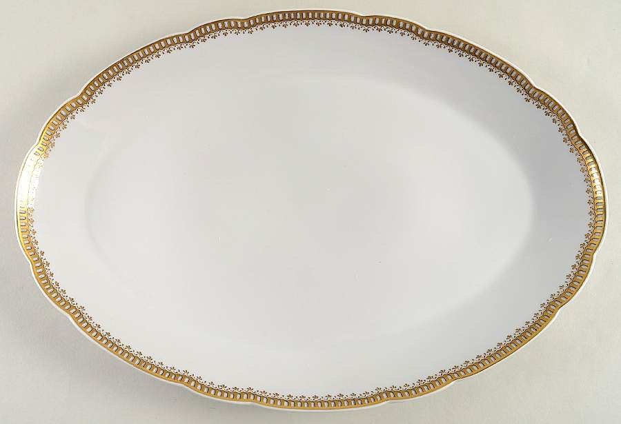 Talleyrand 15" Oval Serving Platter by Bernardaud-1