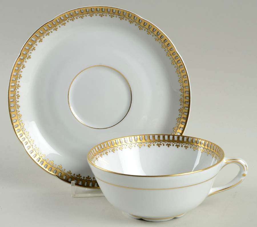 Talleyrand Flat Cup & Saucer Set by Bernardaud-1