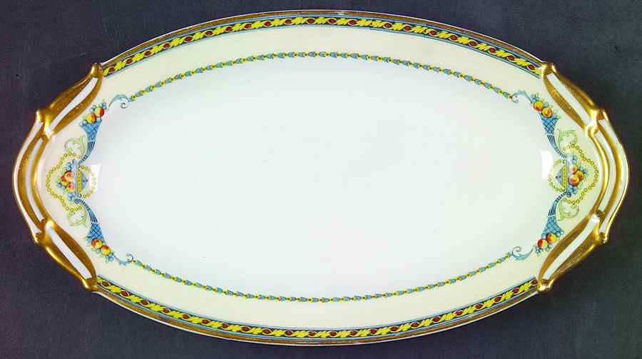 Trianon (Blue Cornucopia, Smooth) Relish by Bernardaud-1