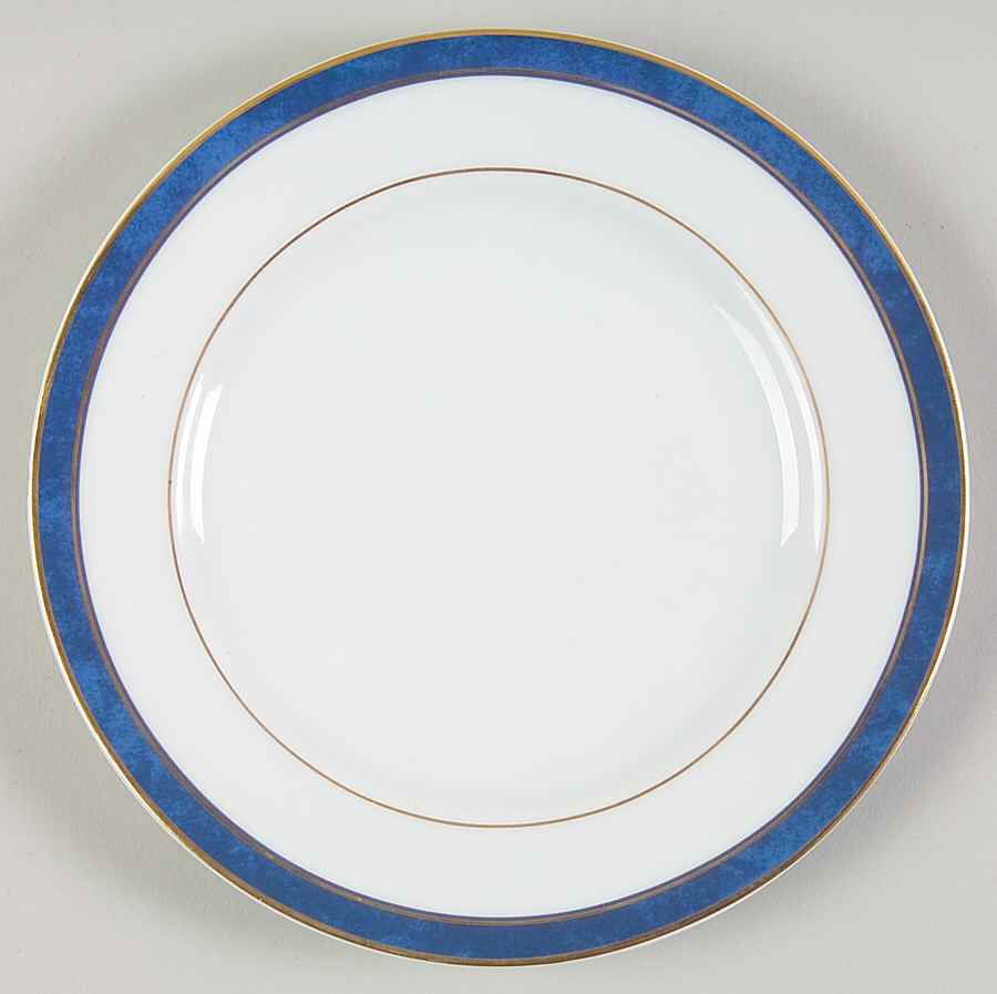 Universe Azure Blue Bread & Butter Plate by Bernardaud-1