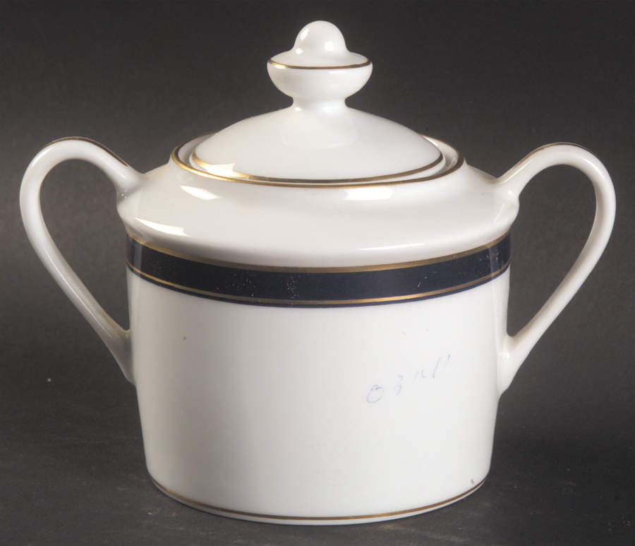 Universe Blue Sugar Bowl & Lid by Bernardaud-1