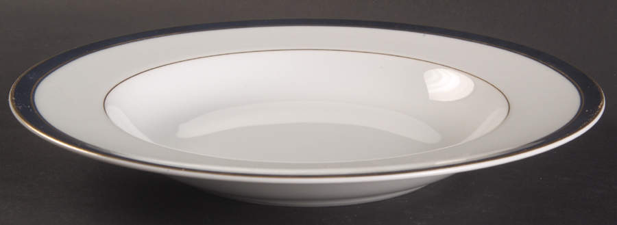 Universe Blue Rim Soup Bowl by Bernardaud-1