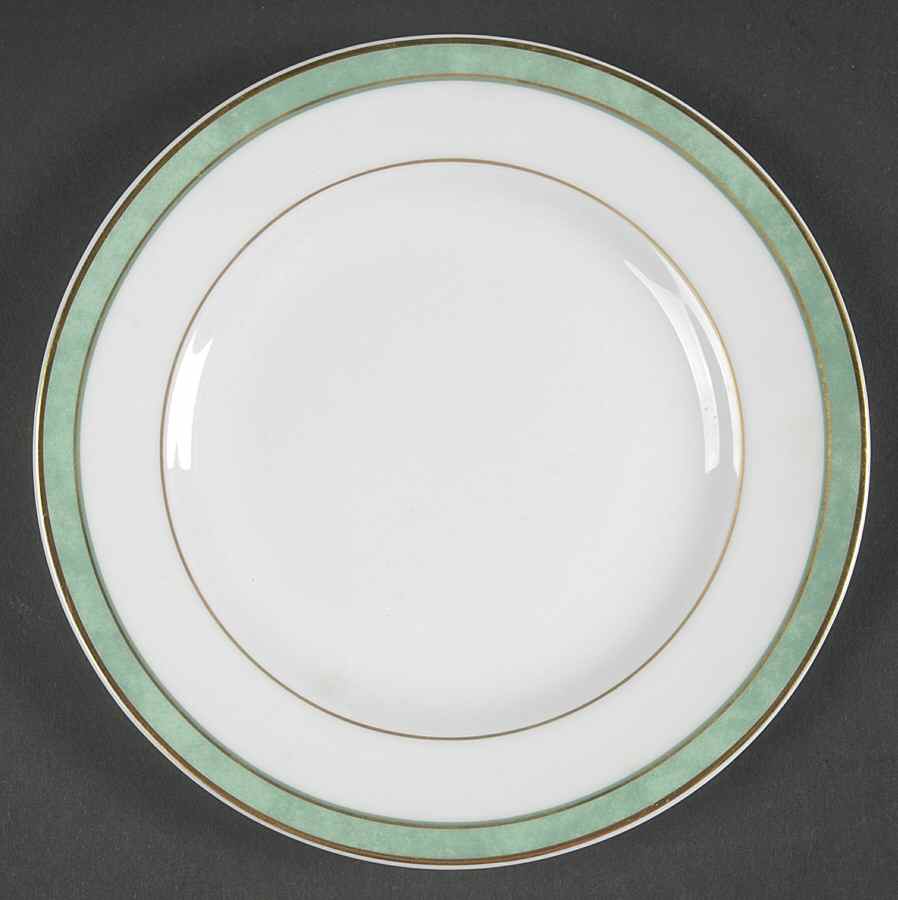 Universe Green Bread & Butter Plate by Bernardaud-1