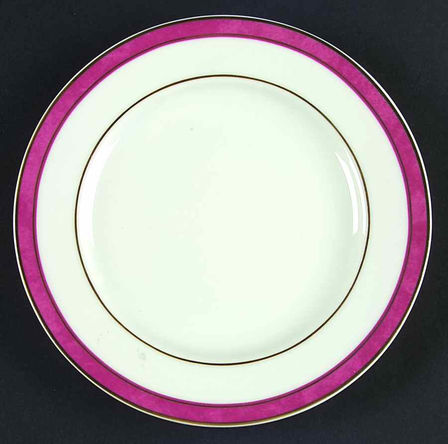Universe Raspberry Bread & Butter Plate by Bernardaud-1