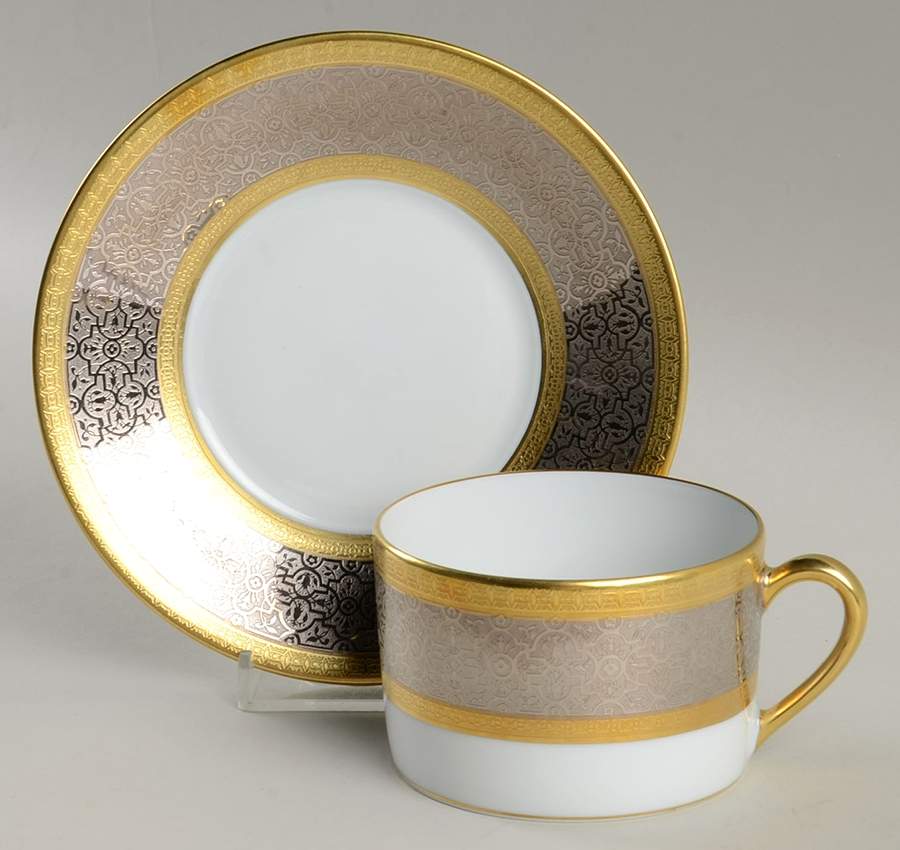 Valparaiso Flat Cup & Saucer Set by Bernardaud-1