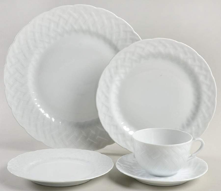 Vannerie (No Trim) 5 Piece Place Setting by Bernardaud-1