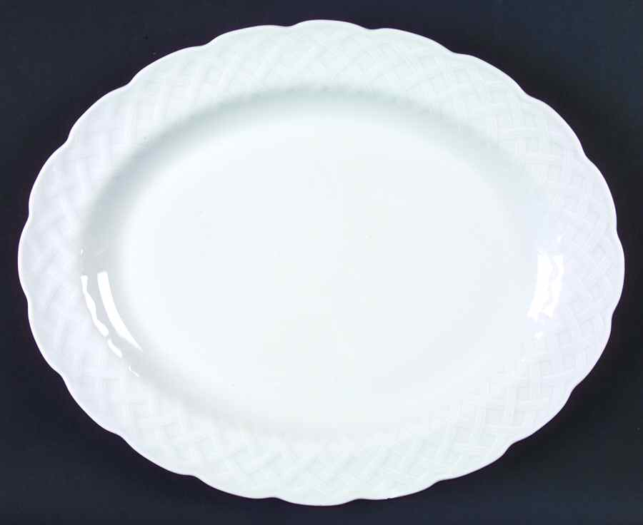 Vannerie (No Trim) 13" Oval Serving Platter by Bernardaud-1