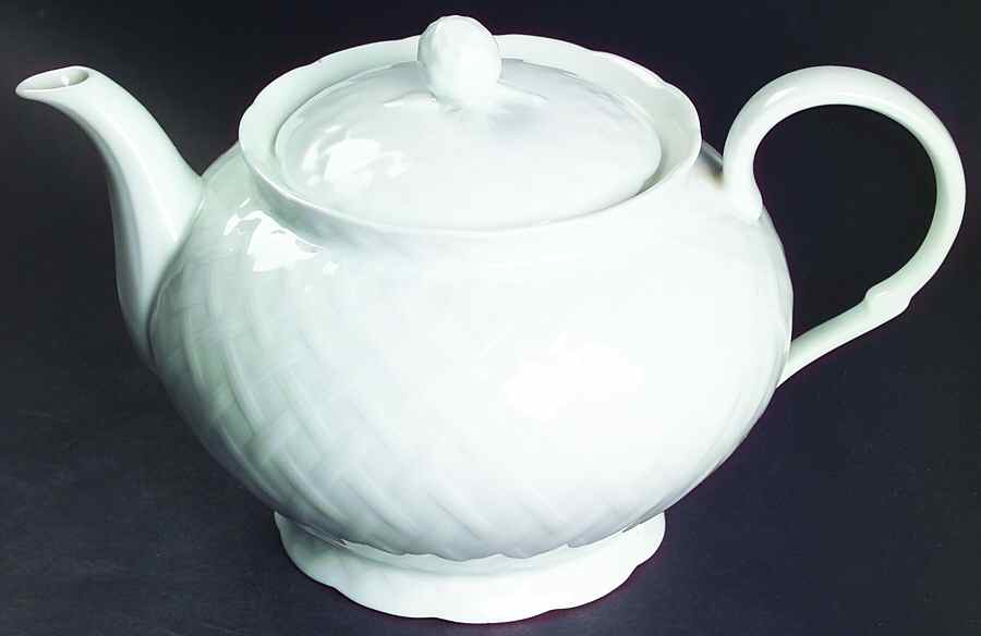 Vannerie (No Trim) Teapot & Lid by Bernardaud-1