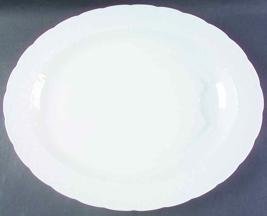 Vannerie (No Trim) 17" Oval Serving Platter by Bernardaud-1