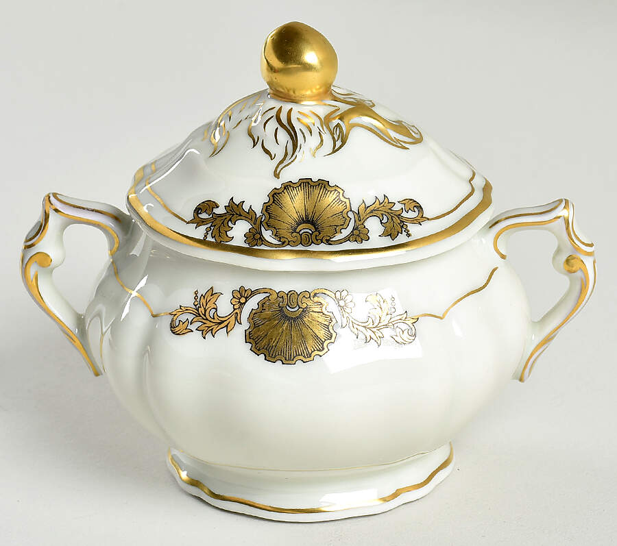 Ventadour Sugar Bowl & Lid by Bernardaud-1