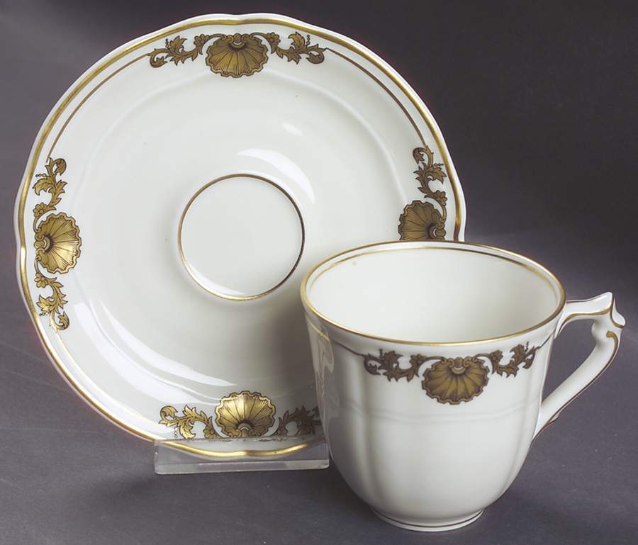 Ventadour Flat Cup & Saucer Set by Bernardaud-1