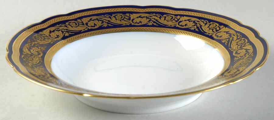 Vendome Cobalt Blue Large Rim Soup Bowl by Bernardaud-1