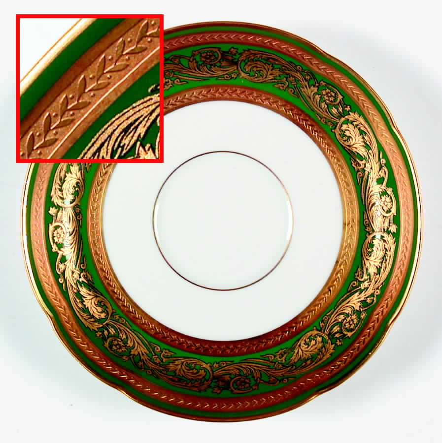 Vendome Green Saucer by Bernardaud-1
