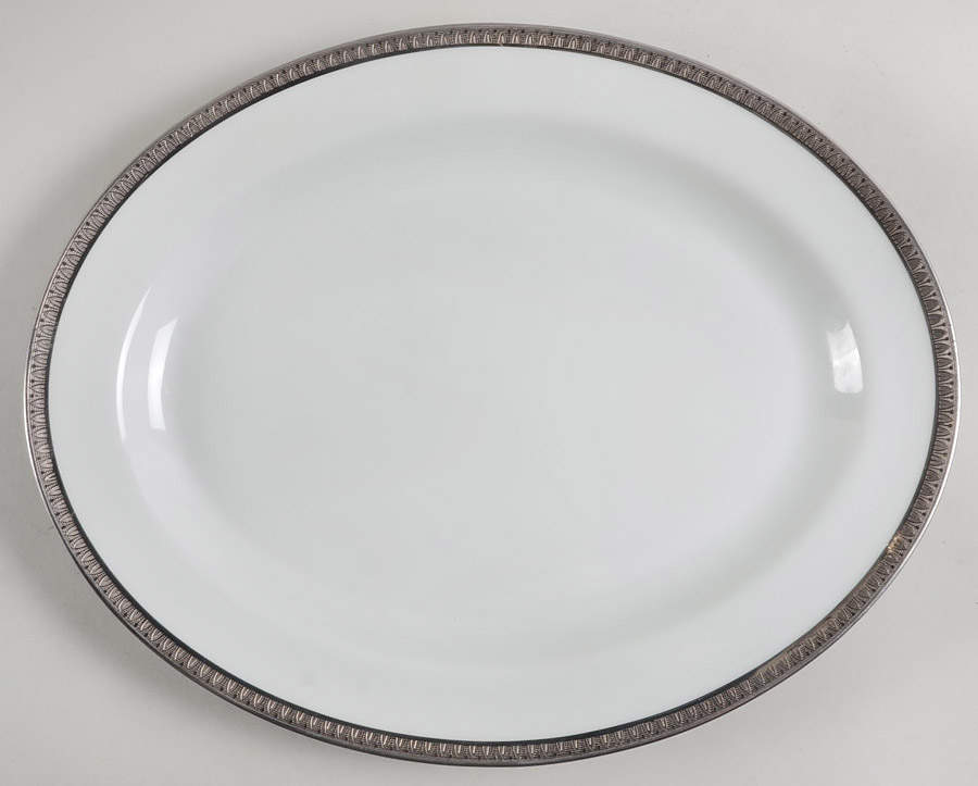Vercors 13" Oval Serving Platter by Bernardaud-1