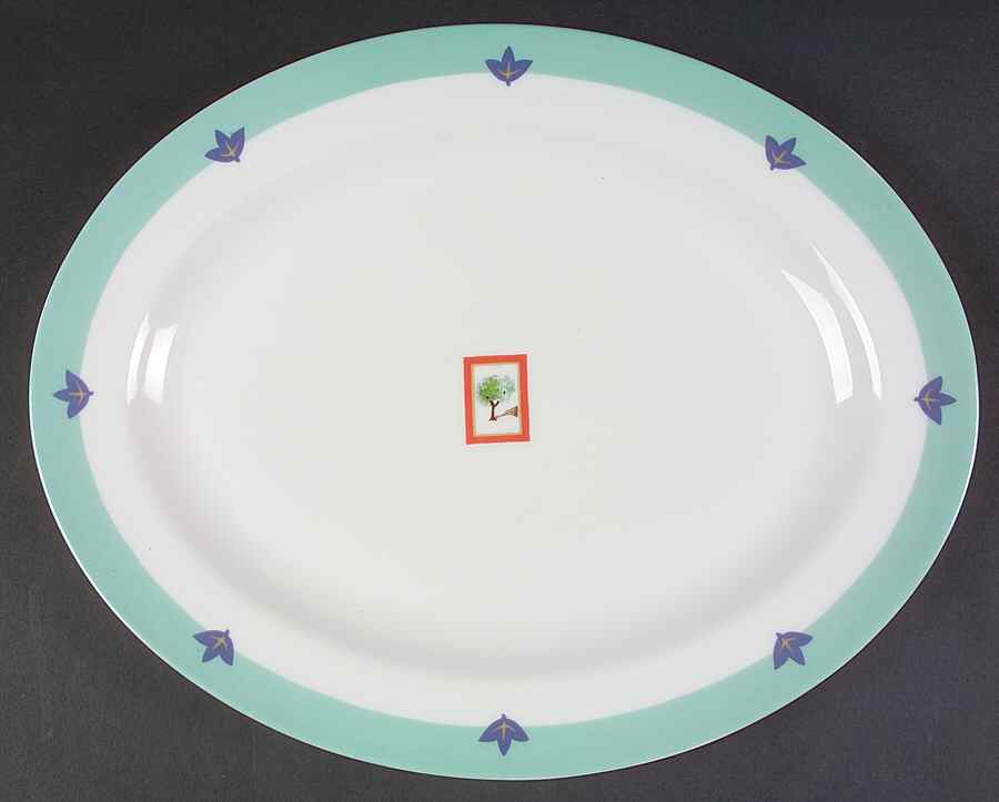 Vermont 13" Oval Serving Platter by Bernardaud-1