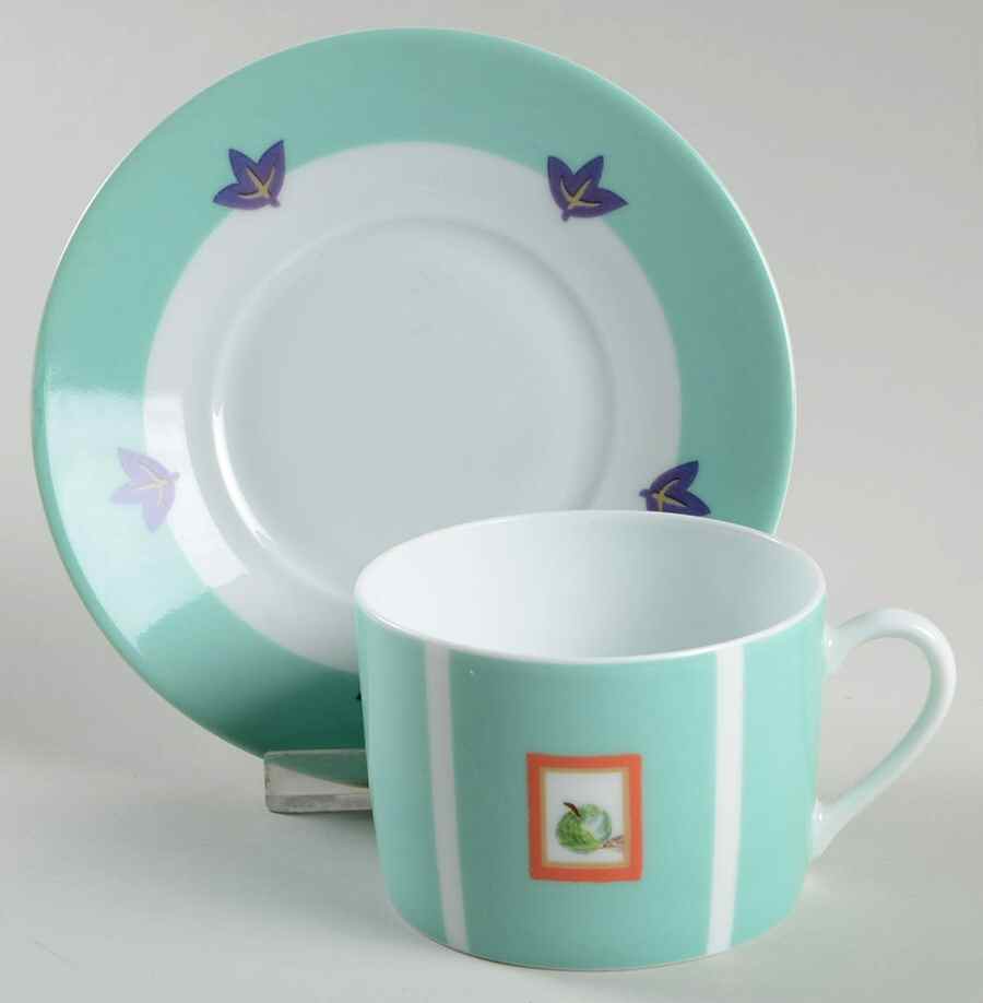 Vermont Flat Cup & Saucer Set by Bernardaud-1
