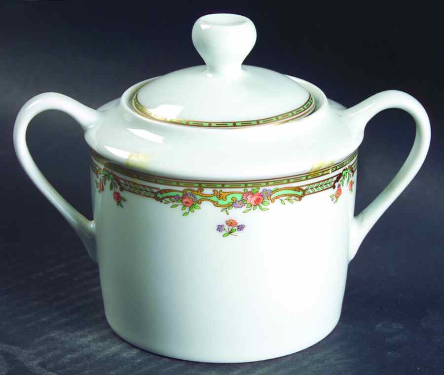 Victoire Sugar Bowl & Lid by Bernardaud-1