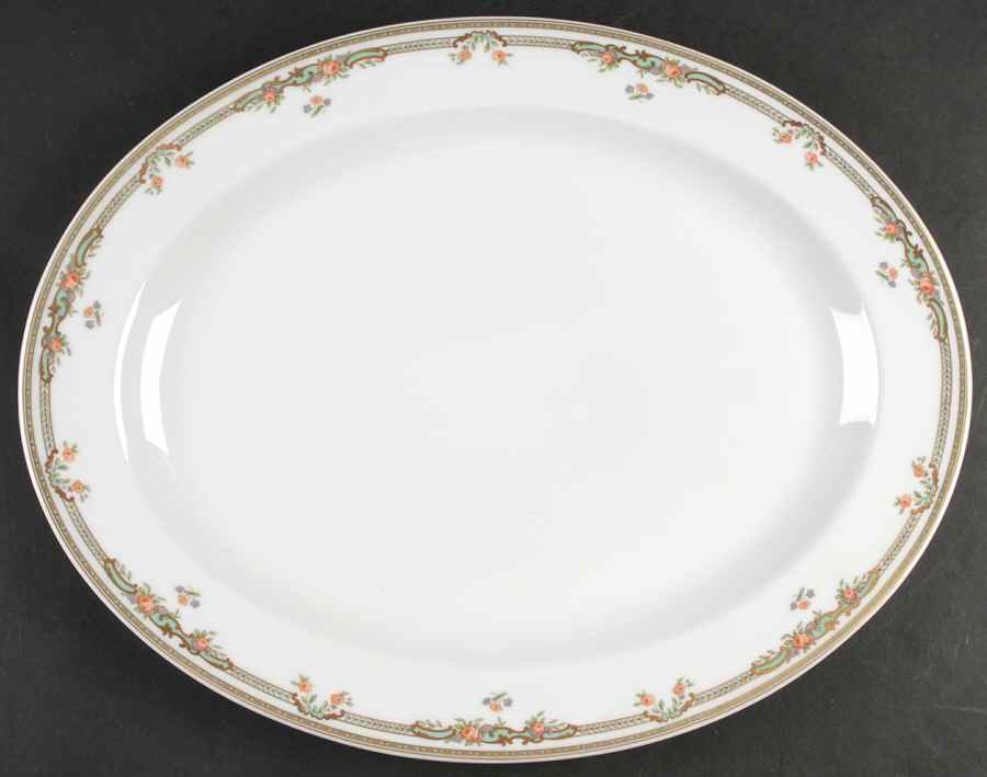 Victoire 15" Oval Serving Platter by Bernardaud-1