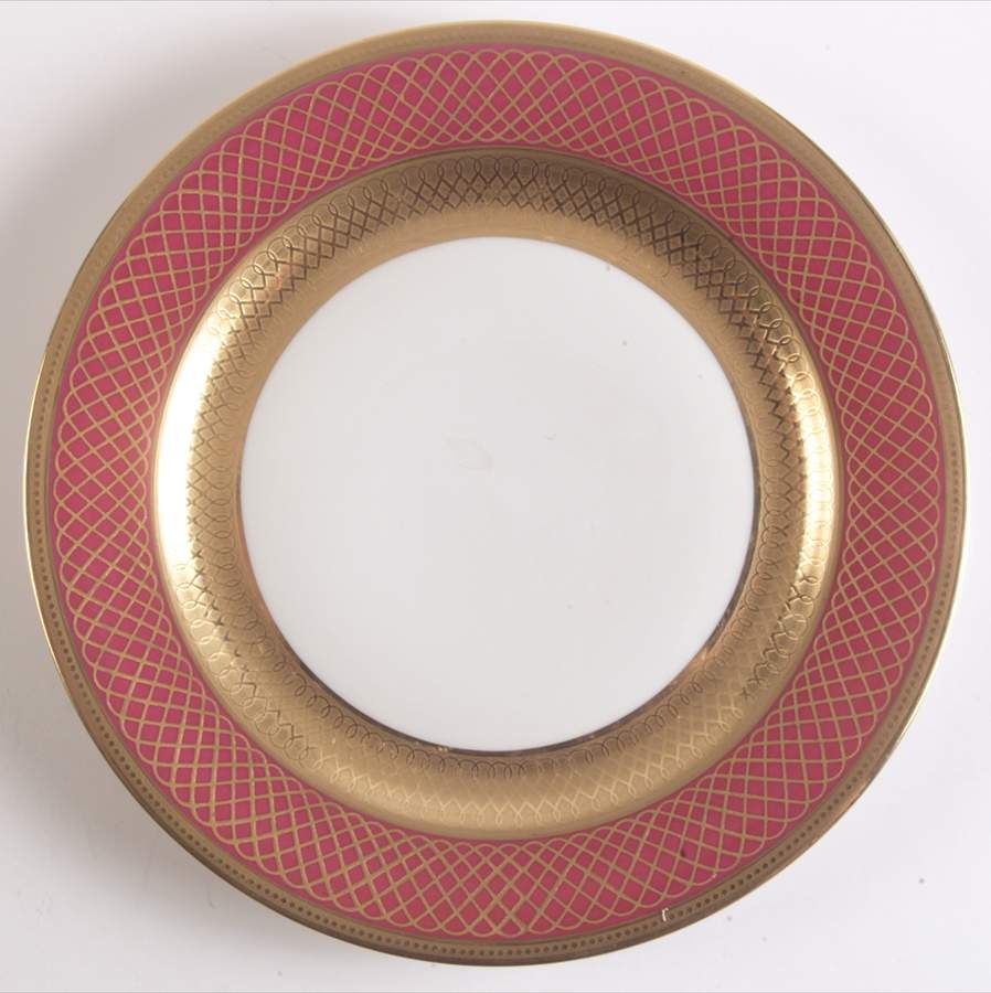 Vintimille Red Salad Plate by Bernardaud-1