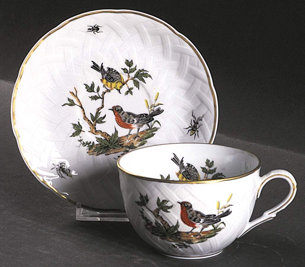 Virginie Flat Cup & Saucer Set by Bernardaud-1