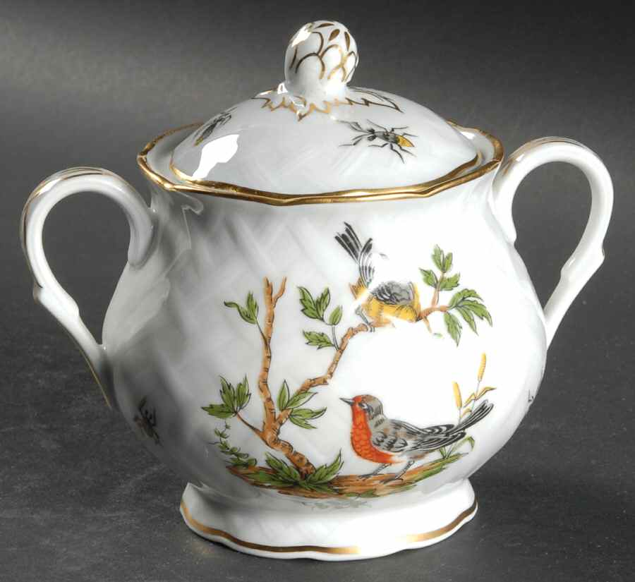 Virginie Sugar Bowl & Lid by Bernardaud-1