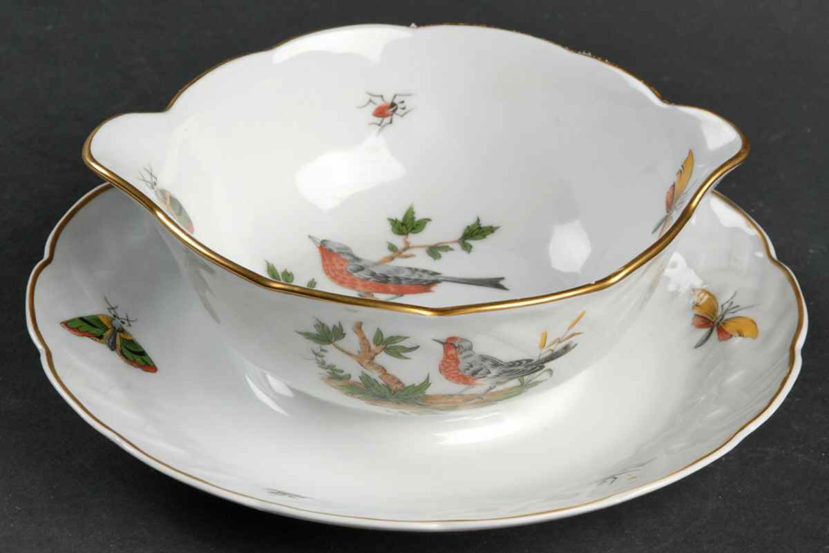 Virginie Gravy Boat with Attached Underplate by Bernardaud-1