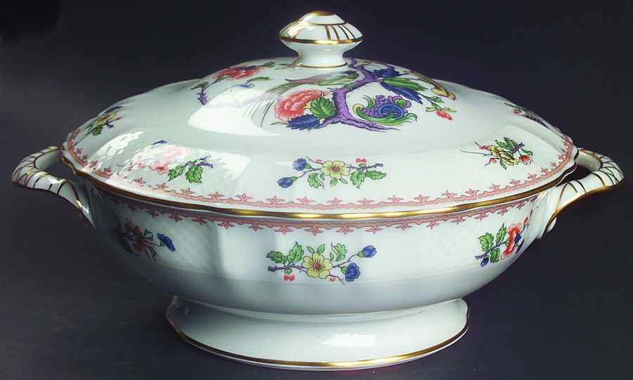 Vieux Rouen Round Covered Vegetable by Bernardaud-1