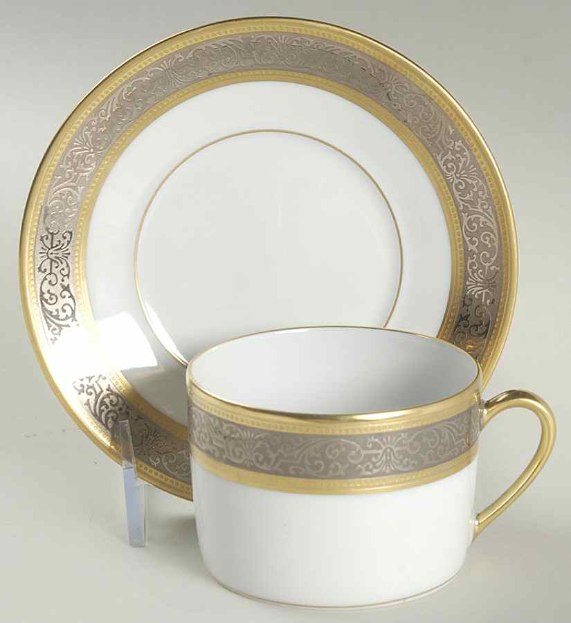 Vulcain Flat Cup & Saucer Set by Bernardaud-1