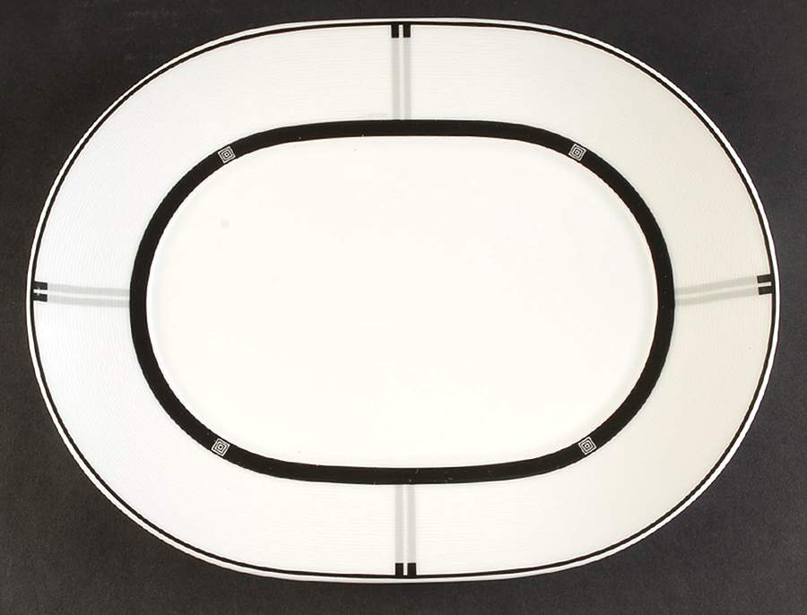 Wiener 13" Oval Serving Platter by Bernardaud-1