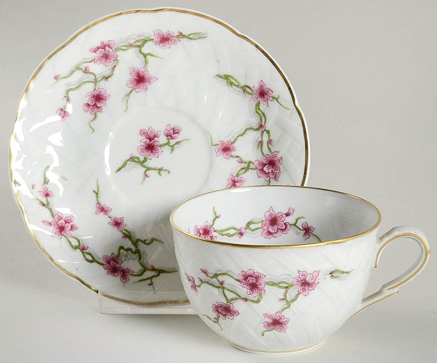 Yolande Flat Cup & Saucer Set by Bernardaud-1