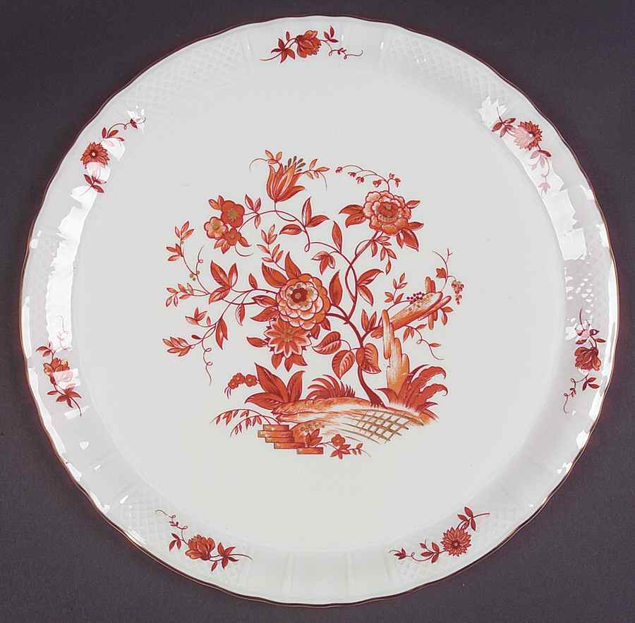 Zinnias Cake Plate by Bernardaud-1