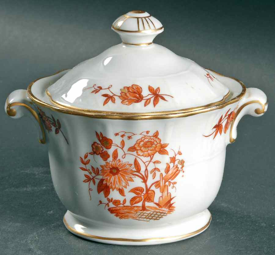 Zinnias Sugar Bowl & Lid by Bernardaud-1