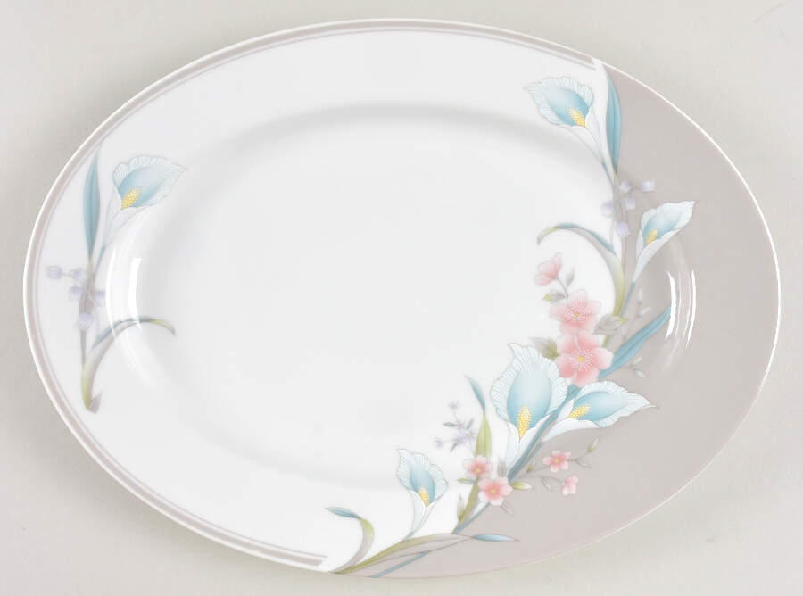 Amy 12" Oval Serving Platter by Baker, Hart & Stuart-1
