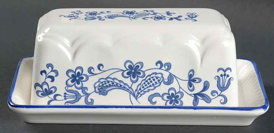 Blue Garden 1/4 Lb Covered Butter by Baker, Hart & Stuart-1
