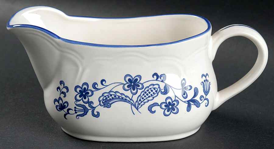Blue Garden Gravy Boat by Baker, Hart & Stuart-1