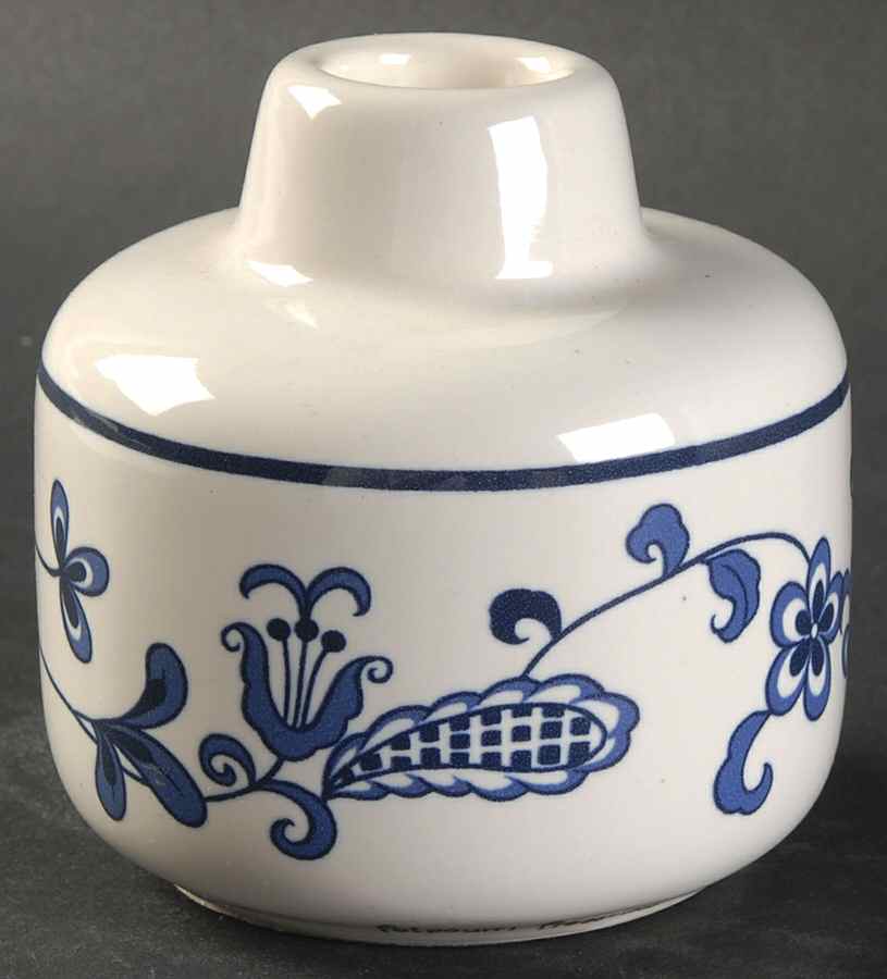 Blue Garden Candle Lamp No Shade by Baker, Hart & Stuart-1