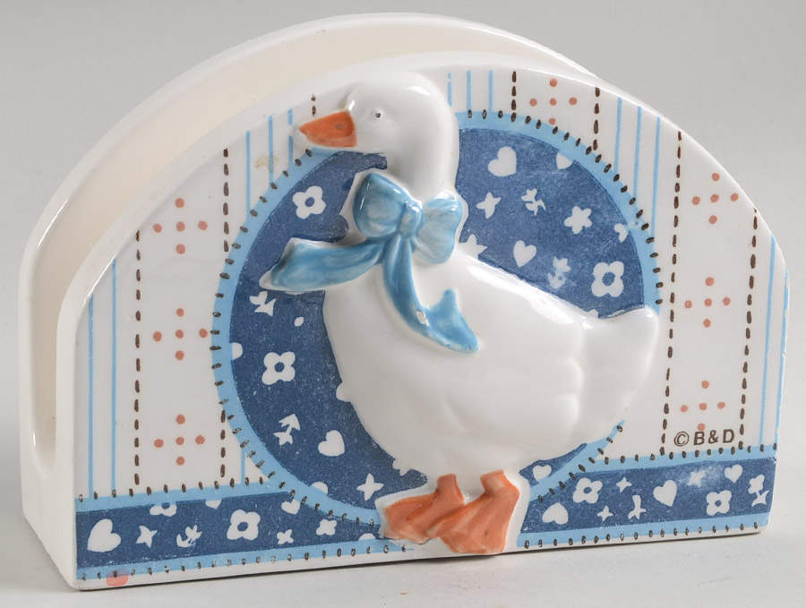 Blue Goose Napkin Holder by Baker, Hart & Stuart-1