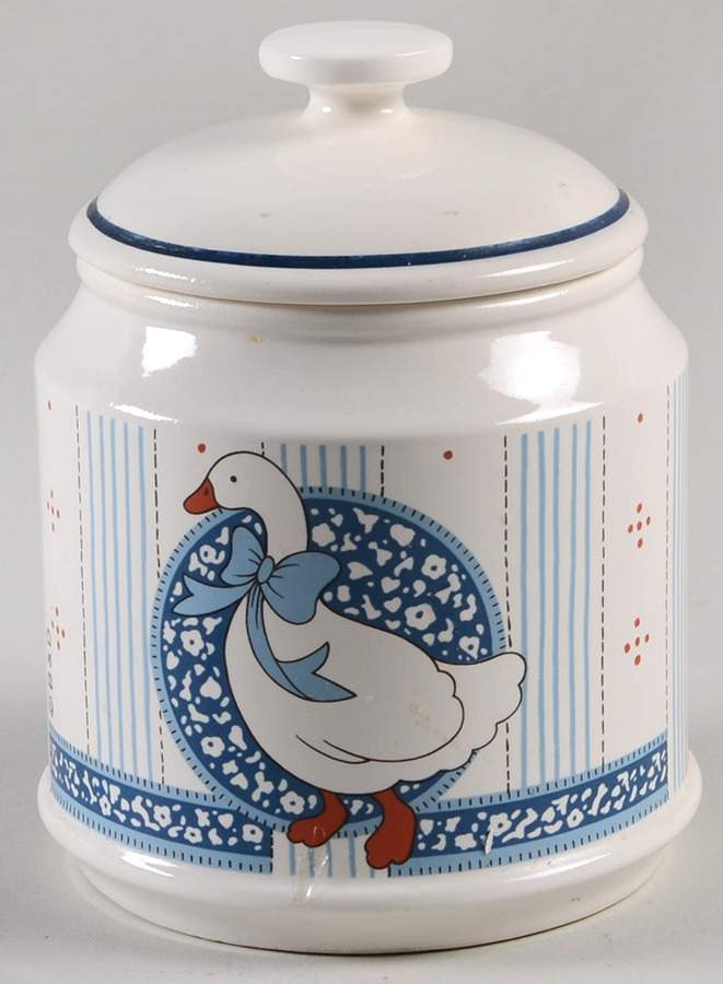 Blue Goose Small Canister & Lid by Baker, Hart & Stuart-1