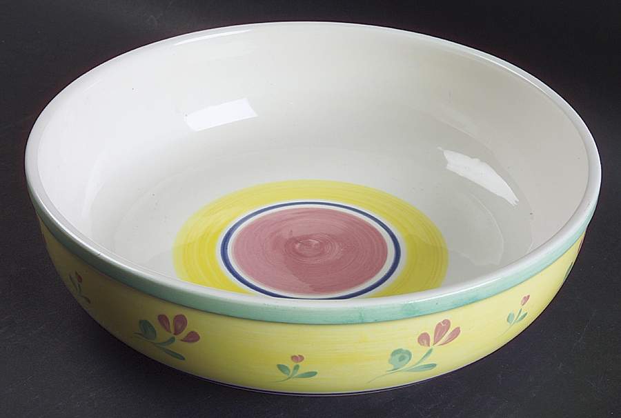 Fior D'Italia 11" Large Salad Serving Bowl by Baker, Hart & Stuart-1