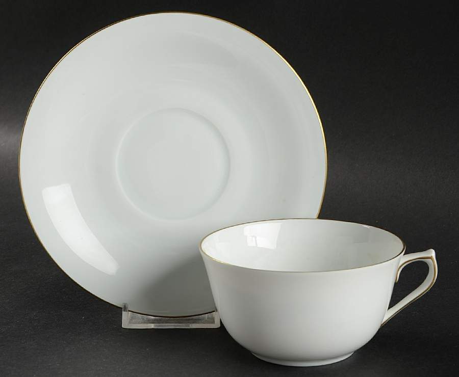 Aarestrup Flat Cup & Saucer Set by Bing & Grondahl-1