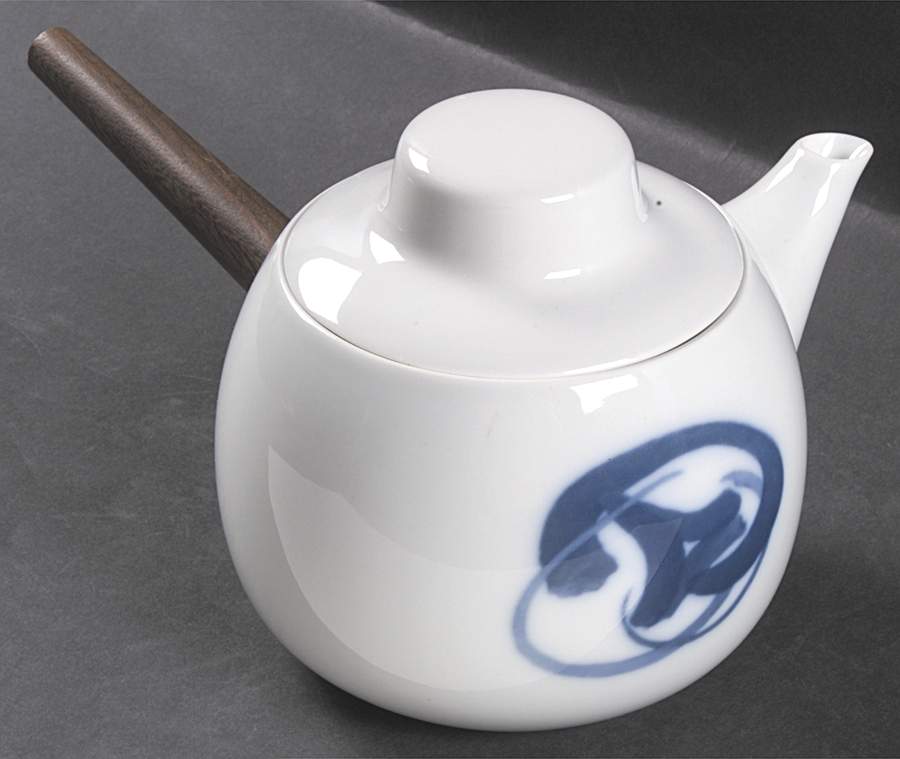 Blue Koppel Teapot & Lid by Bing & Grondahl-1