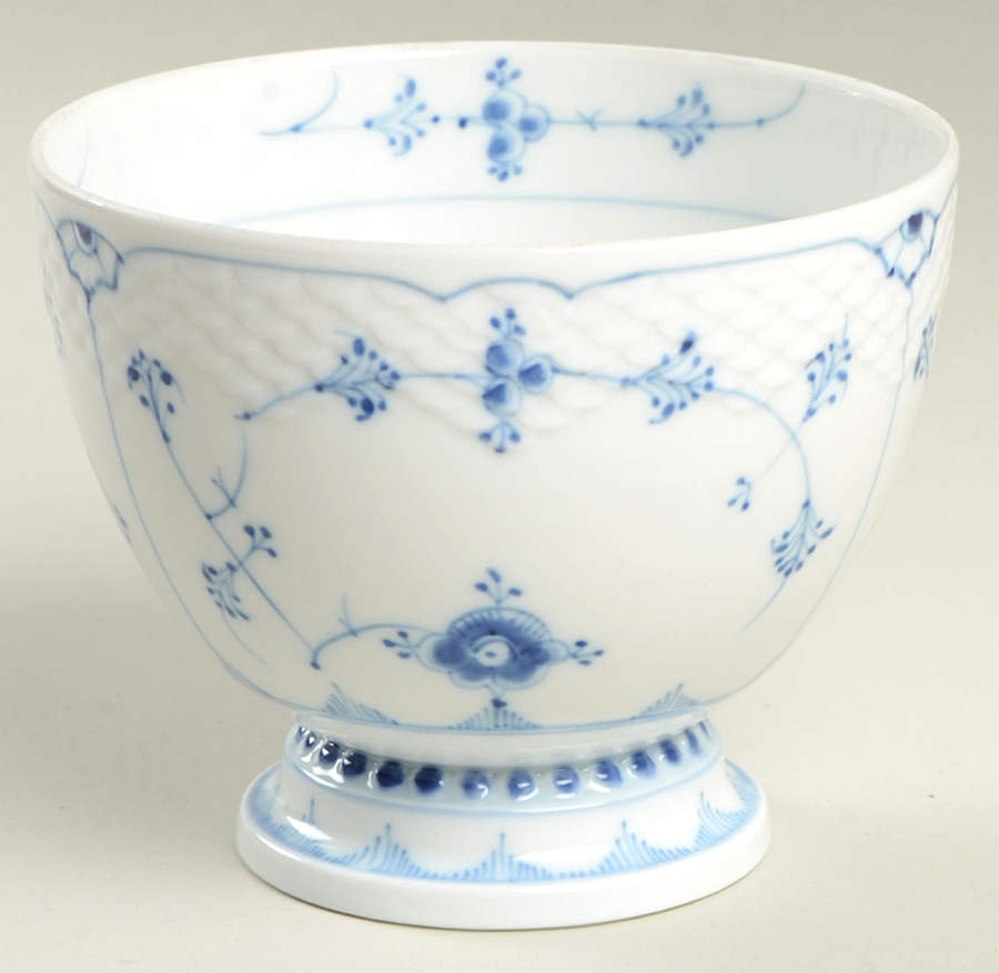 Blue Traditional (No Trim) Open Sugar Bowl by Bing & Grondahl-1