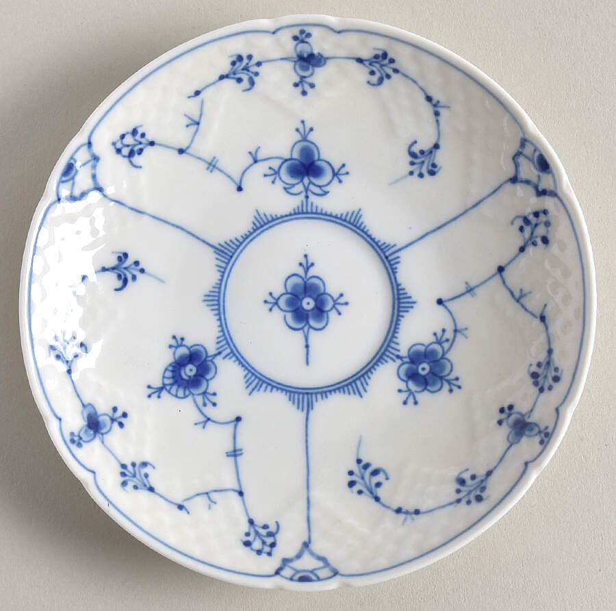 Blue Traditional (No Trim) Saucer for Flat Demitasse Cup by Bing & Grondahl-1